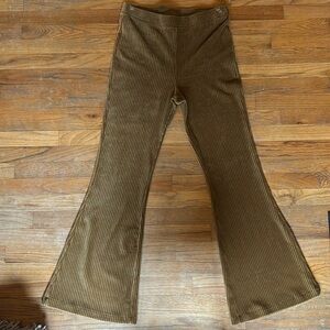 Aerie velour ribbed wide leg pant